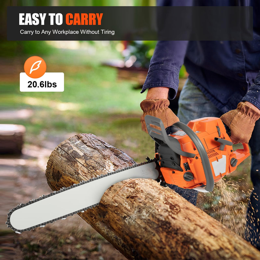 24" 72CC Gas Powered Chainsaw O287