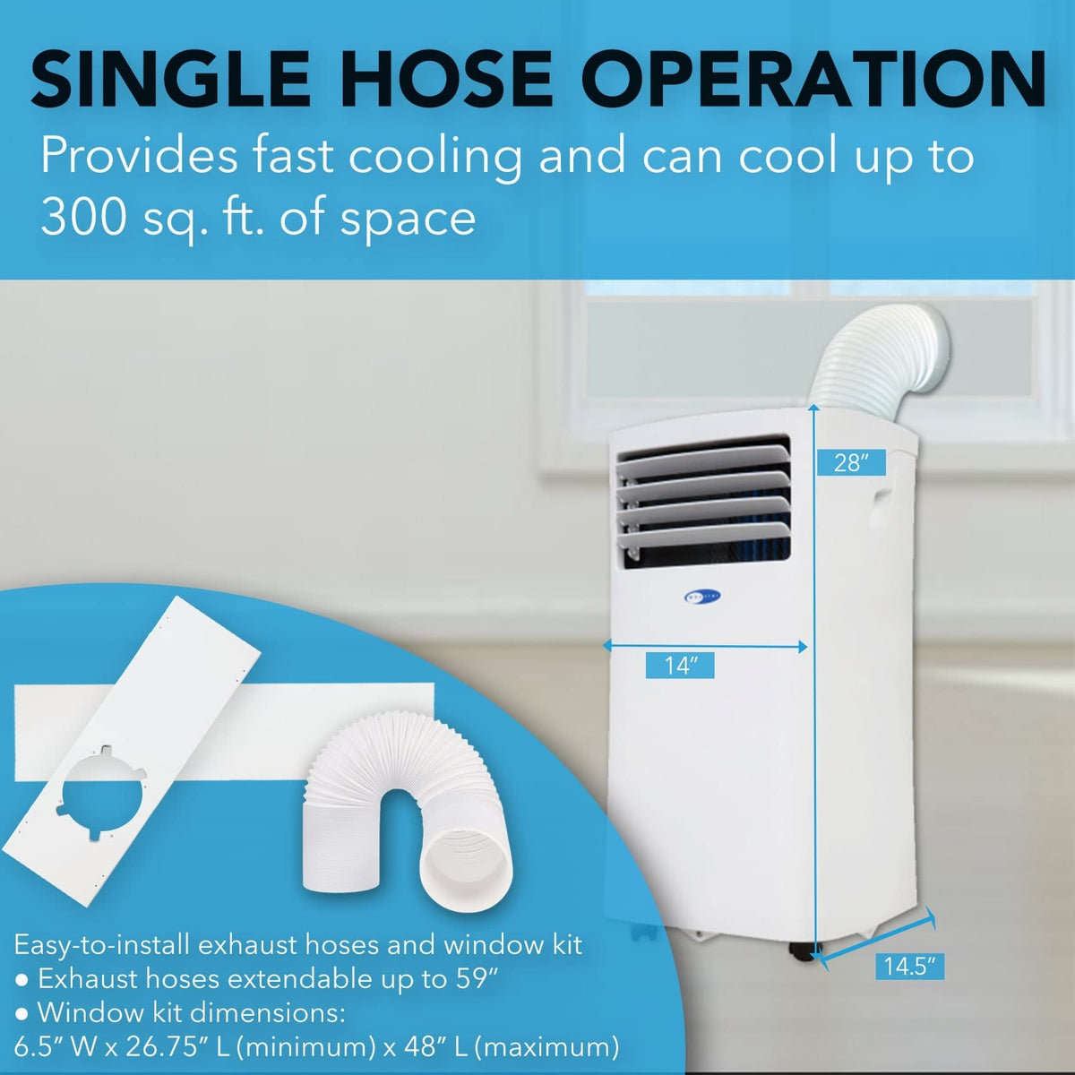 Portable Air Conditioner, 10,000 BTU B43896