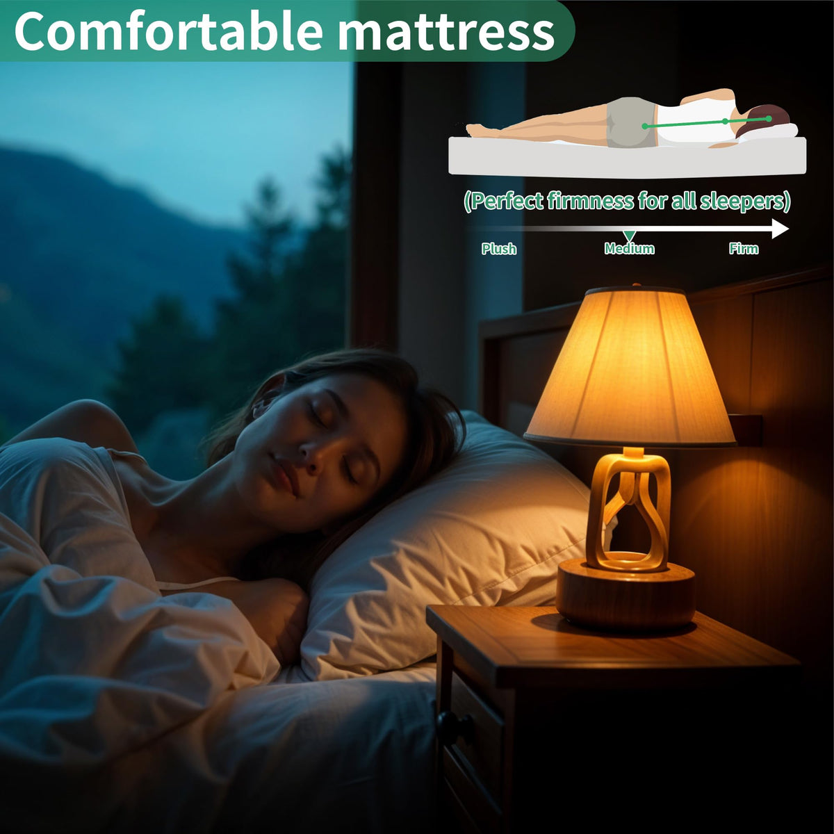 Folding Bed with Mattress, 5-Inch Memory Foam, 500lbs Capacity, Metal Frame T99698