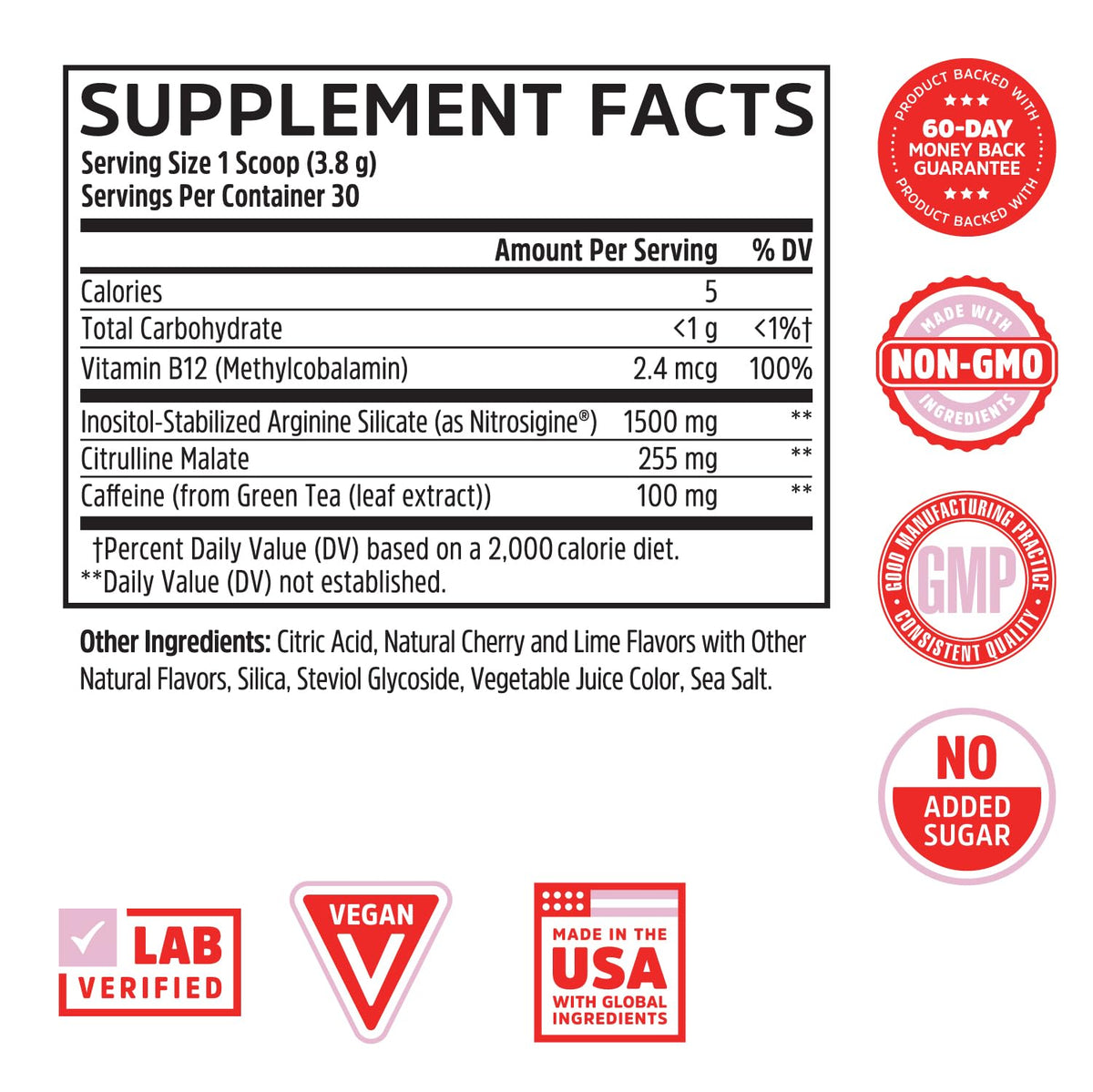 Cherry Limeade 16 oz Amino Acid Support J934
