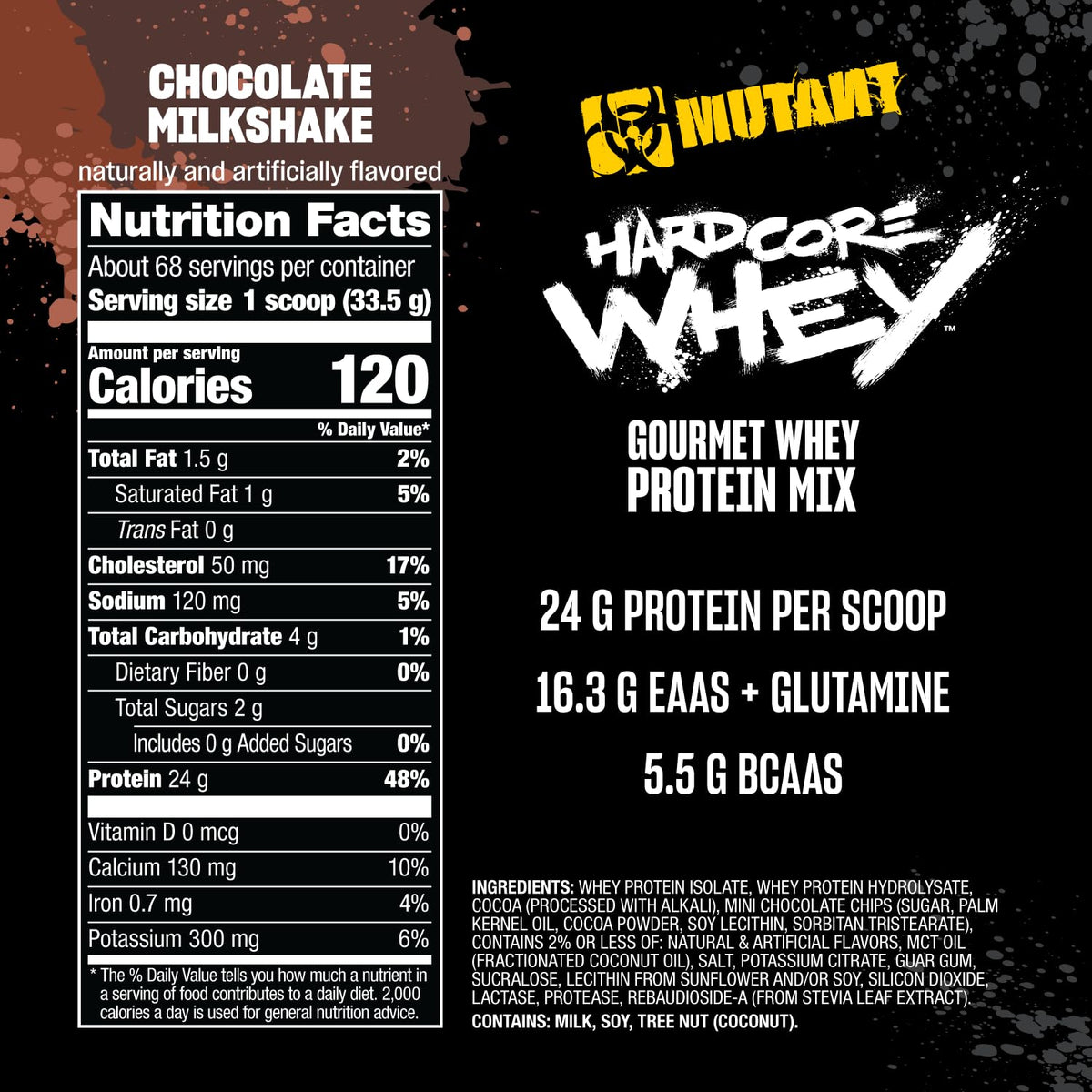 Whey Protein Isolate Chocolate 5 lb O3633