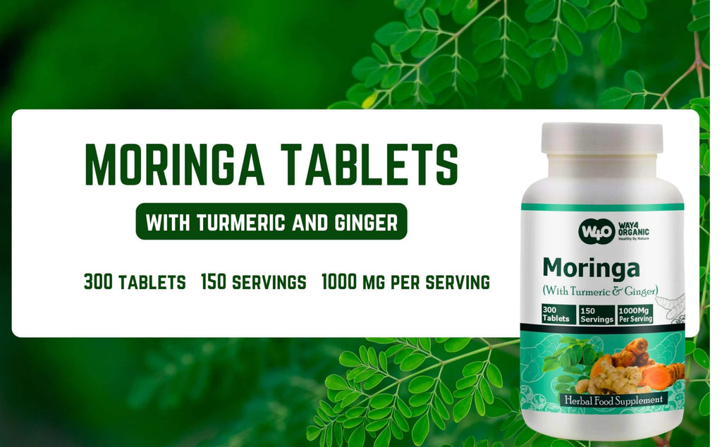 Moringa Tablets with Turmeric and Ginger, 300 Pills, 1000 Mg Z536037