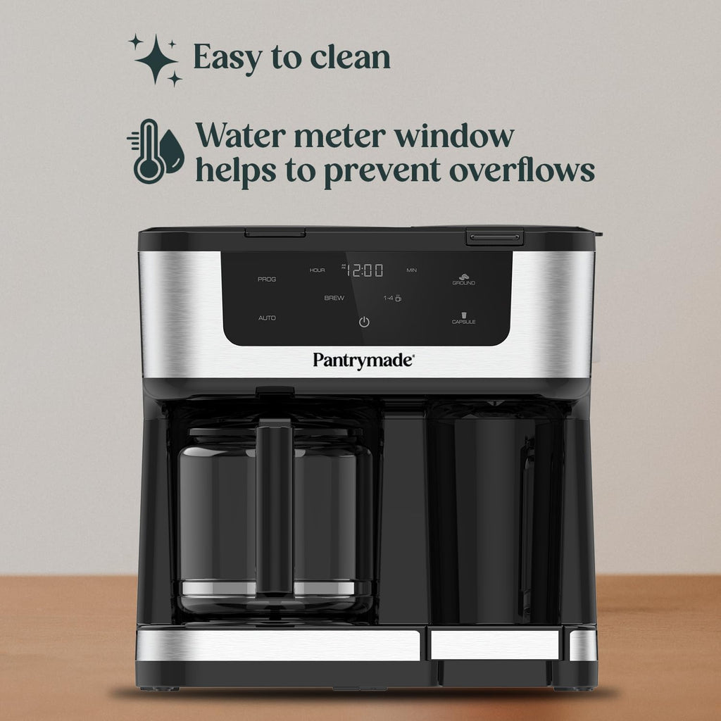 Black Dual Brew 12-Cup Coffee Maker Z89035
