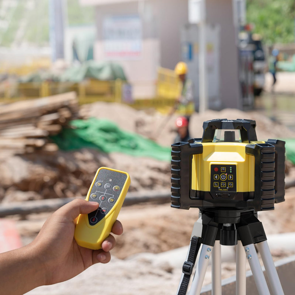 Green Self-Leveling Rotary Laser Level Kit with Tripod O8584