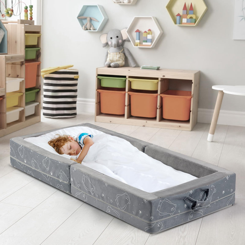 Portable Foldable Soft Foam Toddler Travel Bed V213462