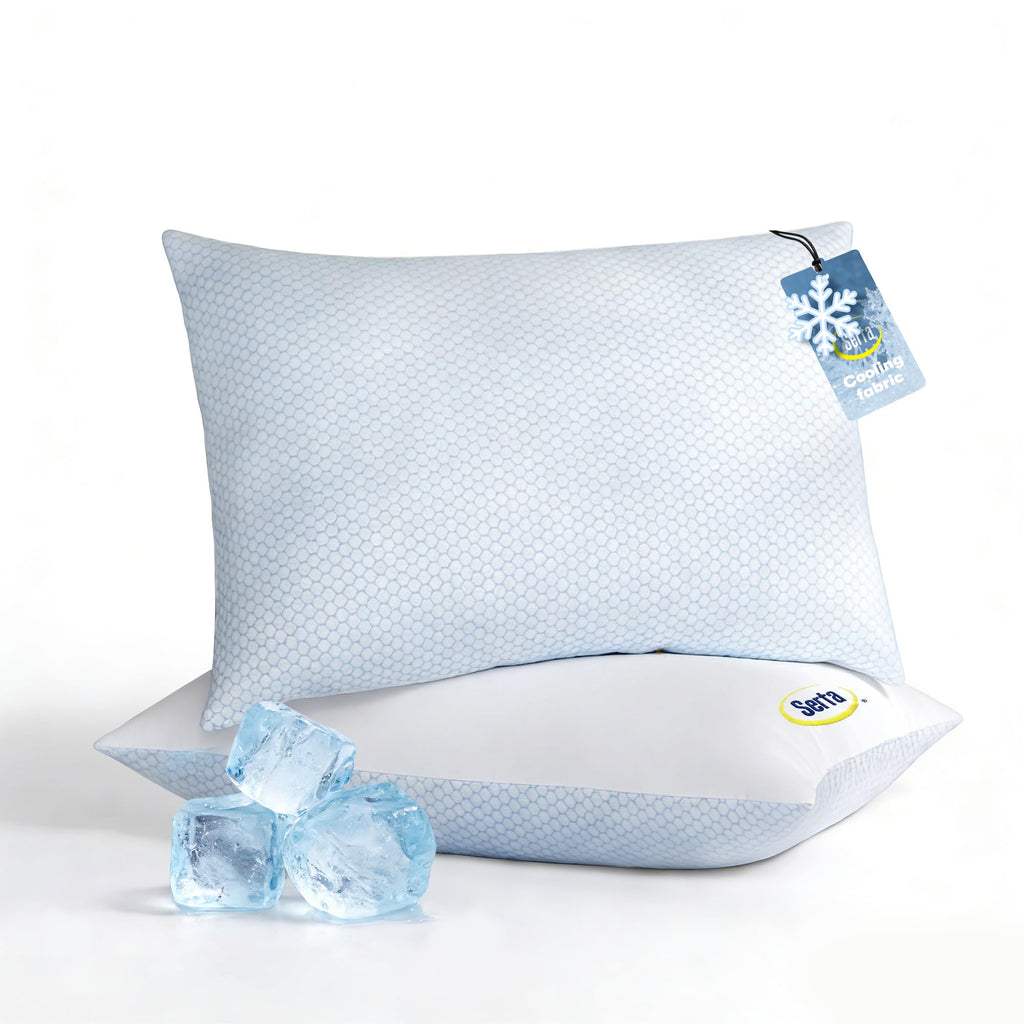 King Size Set of 2 Cooling Bed Pillows O18918
