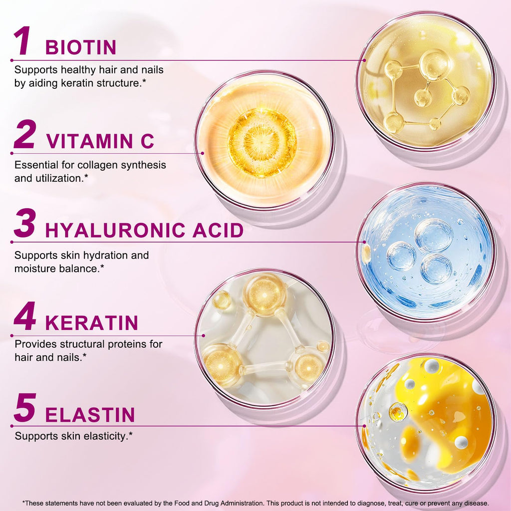 Multi Collagen Peptides Powder Type I II III V X 16oz Y919