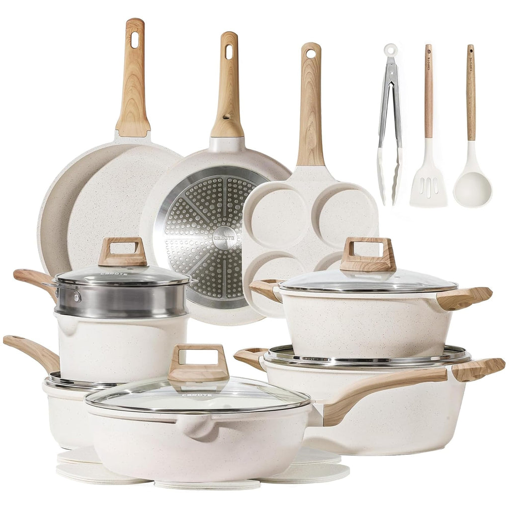 21 Pc Nonstick Cookware Set with Egg Pan M31209