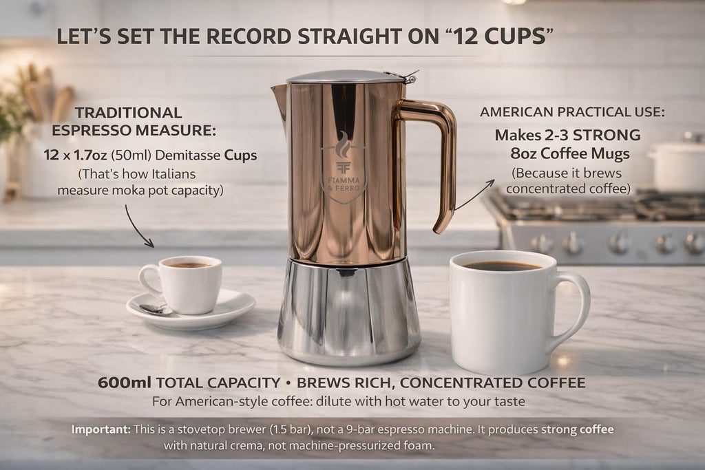 12-Cup Stainless Steel Moka Pot Q72165