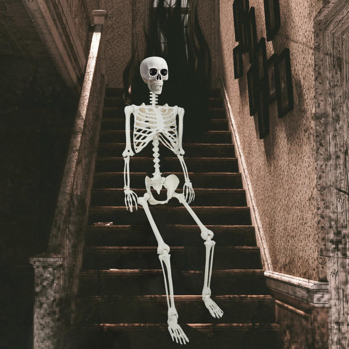 5.4Ft/165cm Life Size Skeleton with Movable Joints L7630