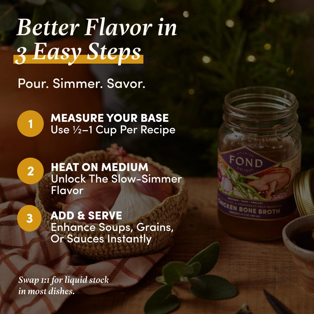 Chicken Bone Broth Variety Pack 4-Pack A939