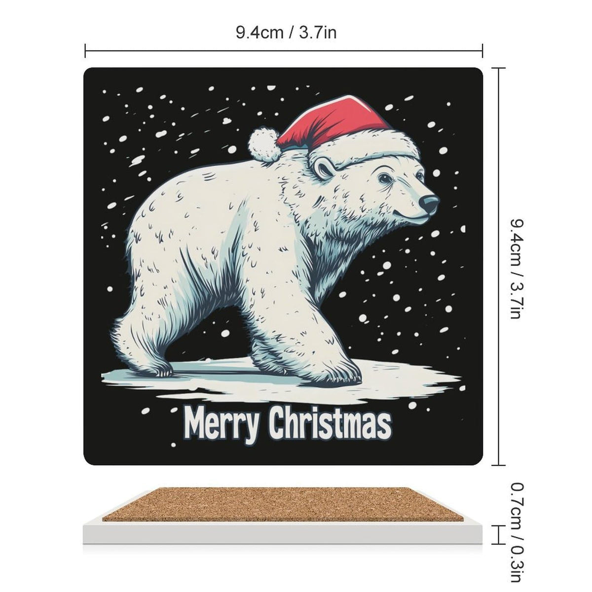 White Ceramic Coasters Set E797