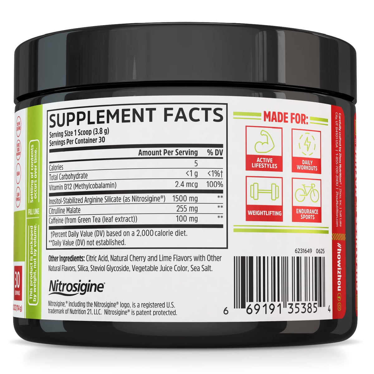 Cherry Limeade 16 oz Amino Acid Support J934