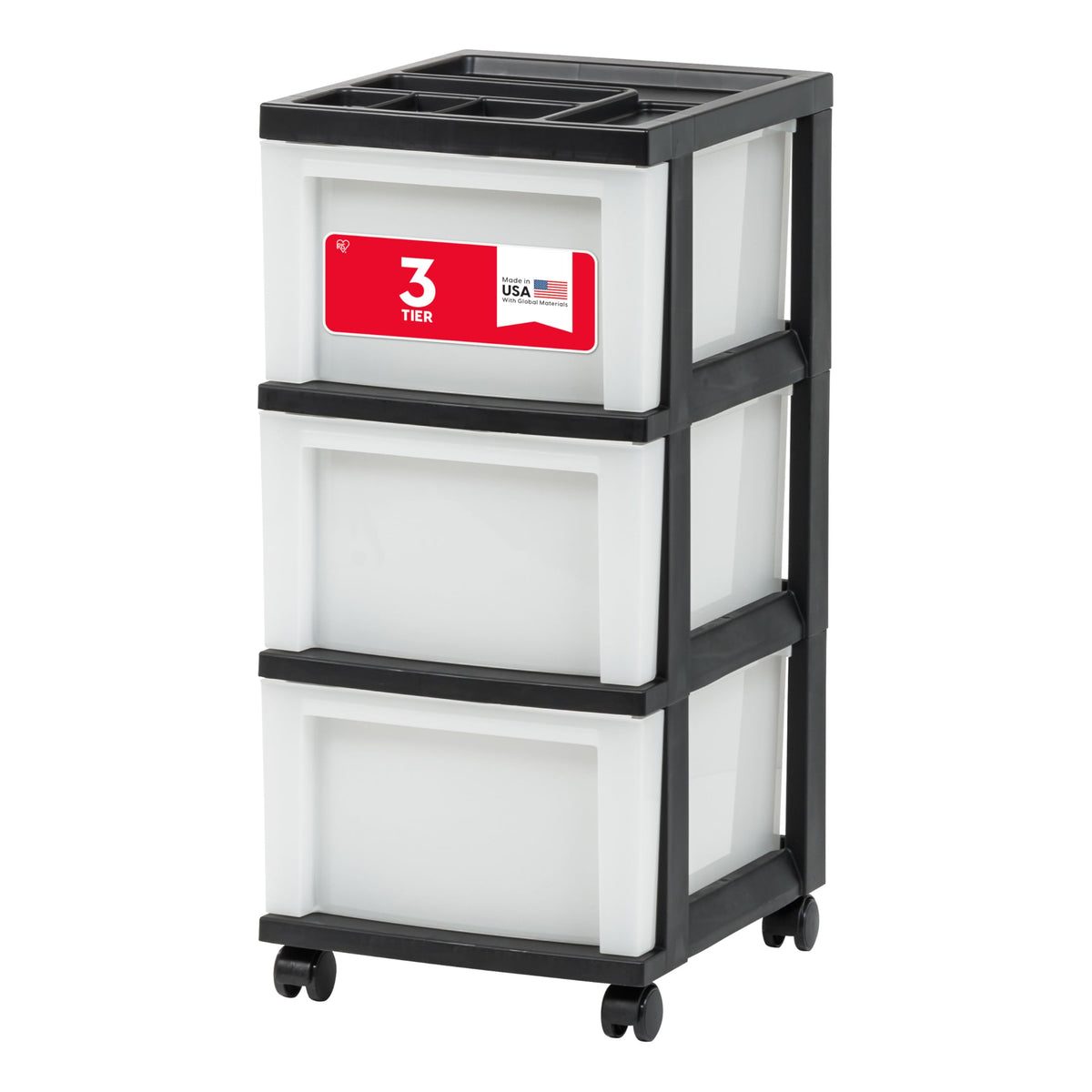 3 Drawer Rolling Storage Cart Q8577