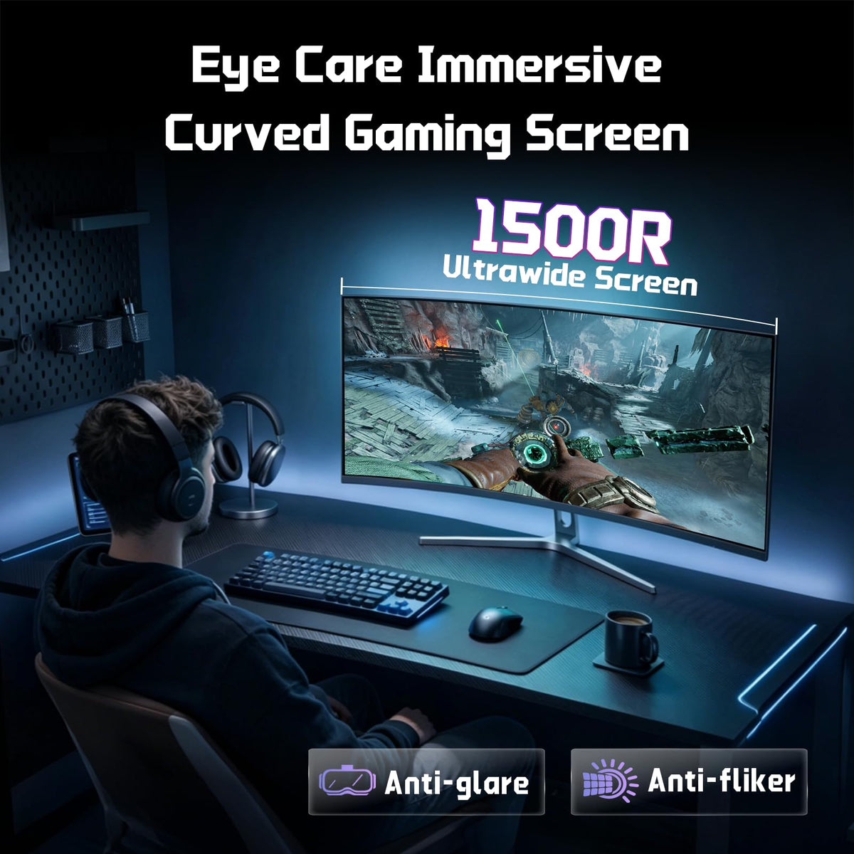 34 Inch Curved Gaming Monitor UWQHD 200Hz D882684