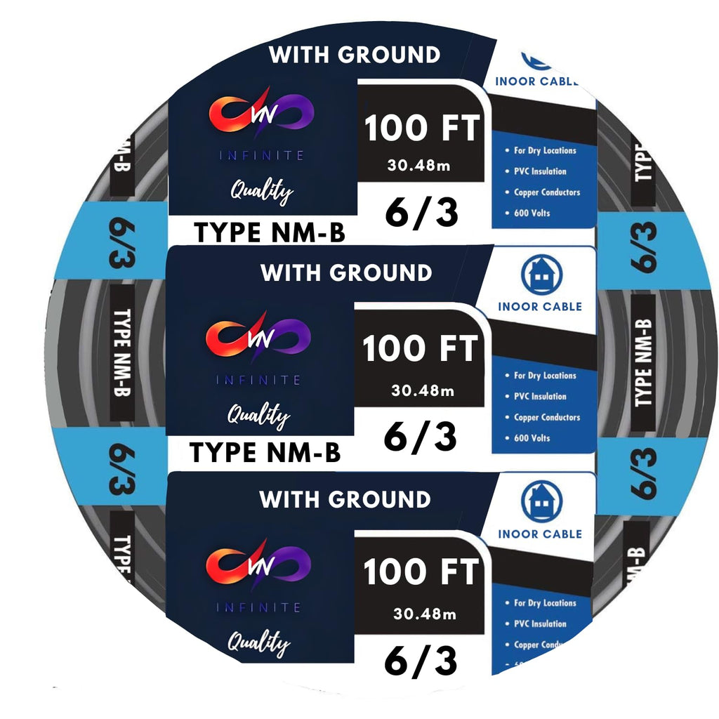 Black 100 Ft Non-Metallic Sheathed Cable Y40005
