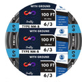 Black 100 Ft Non-Metallic Sheathed Cable Y40005