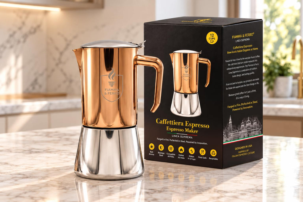 12-Cup Stainless Steel Moka Pot Q72165