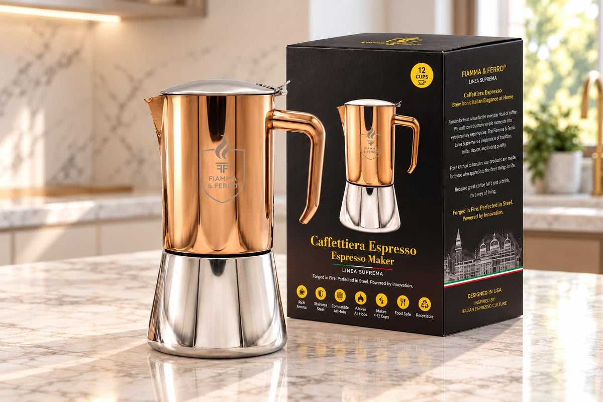 12-Cup Stainless Steel Moka Pot Q72165