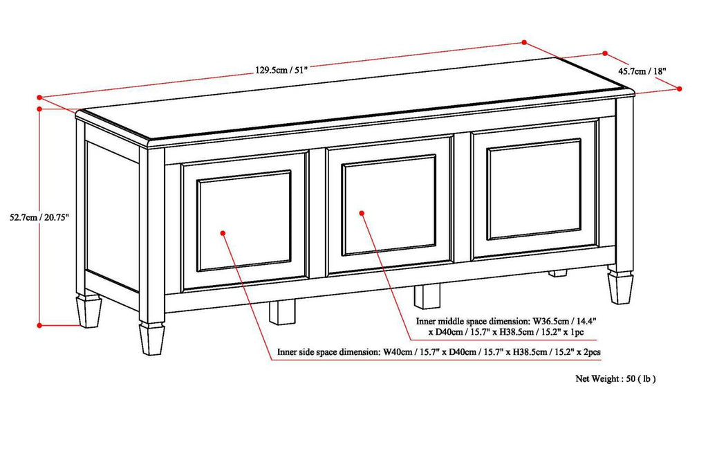 Solid Wood Trunk Bench J63025