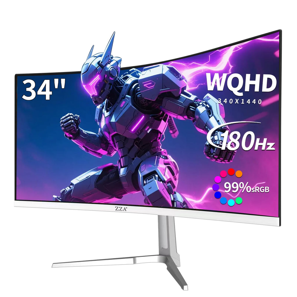 34 Inch Curved 1500R WQHD 180hz VA Gaming Monitor Y734398