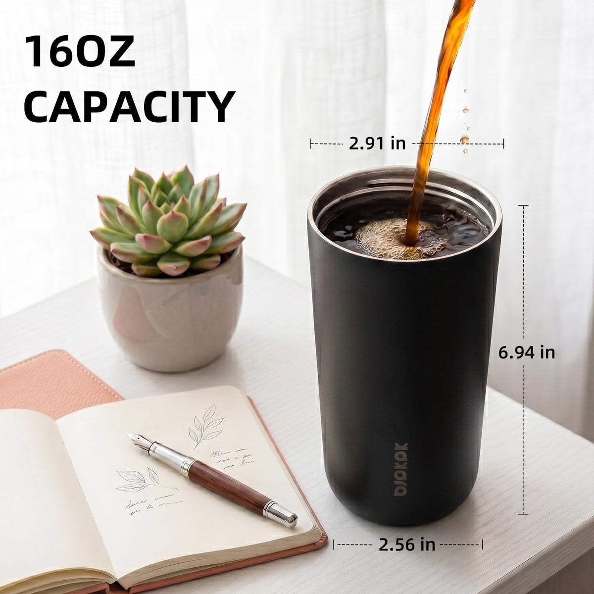3 Pack 16oz Insulated Stainless Steel Tumbler X193
