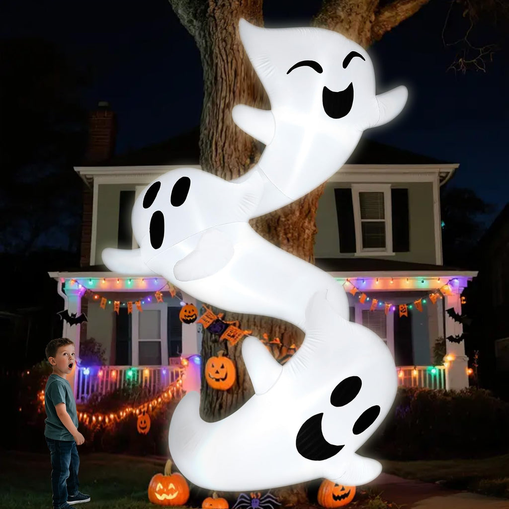 8ft Light Up Inflatable Ghosts R6758