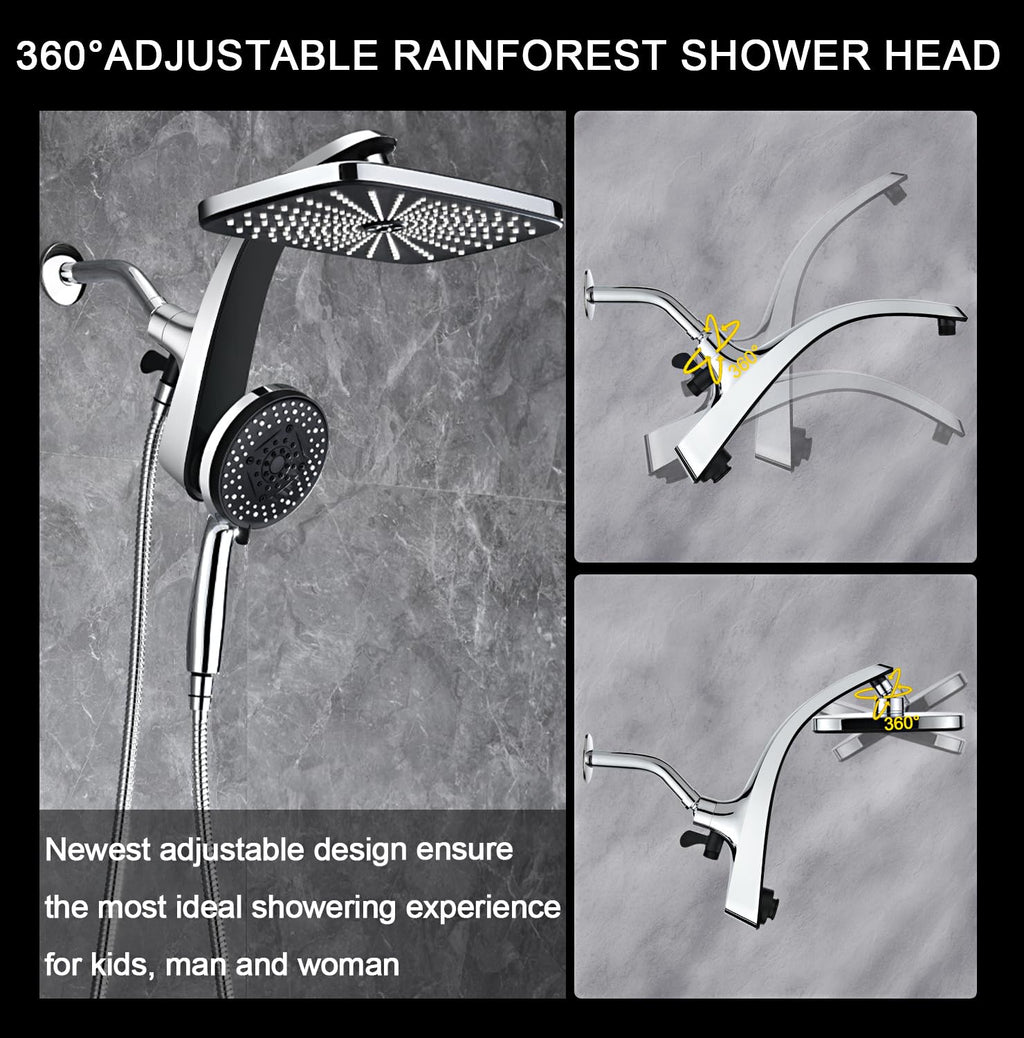 Chrome Handheld Rain Shower Head L894