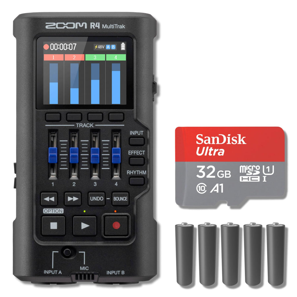 Portable 4-Track Recorder with 32GB microSDHC Card X17667
