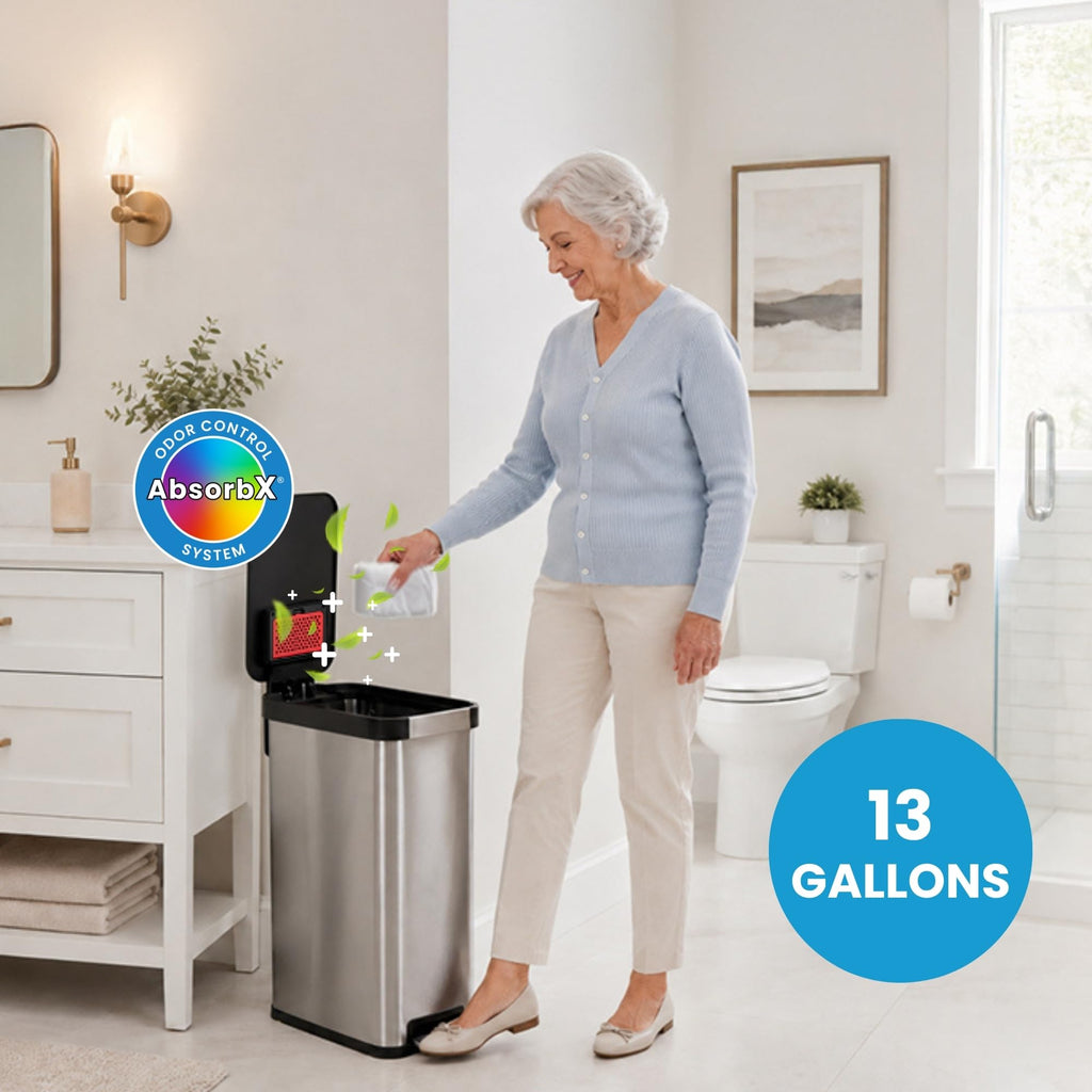 13 Gallon Stainless Steel Diaper Pail Q6551
