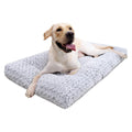 Washable Plush Dog Bed Medium 35"x23" Gray Q27550