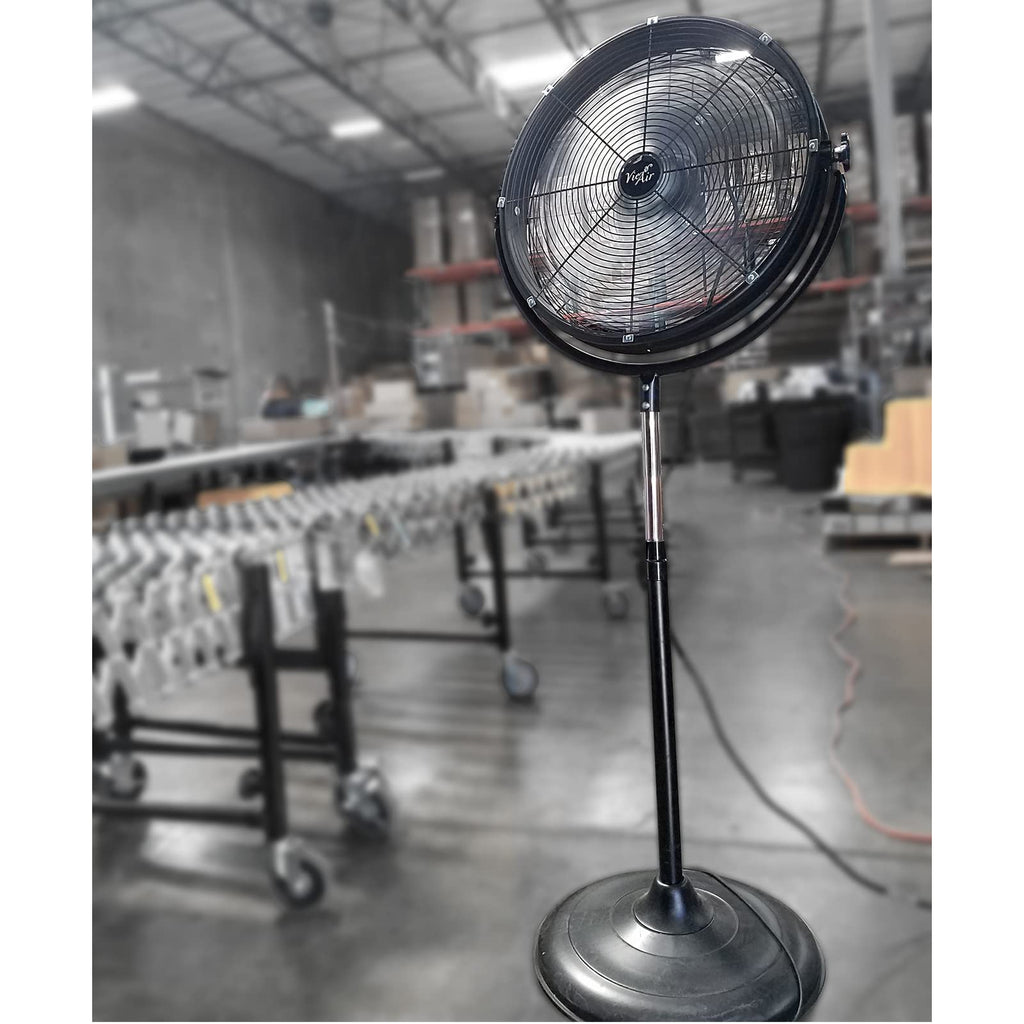 20" Industrial High Velocity Tilting Pedestal Drum Fan B8121