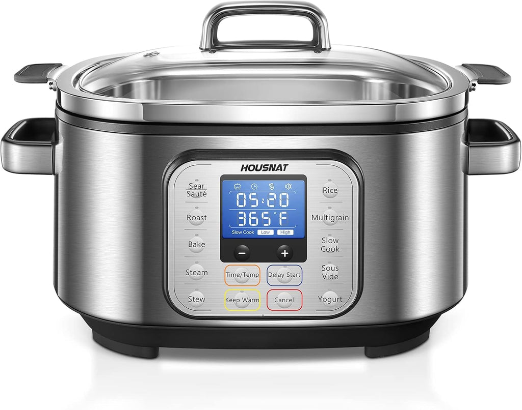 6 Quart Programmable Stainless Steel Slow Cooker E102
