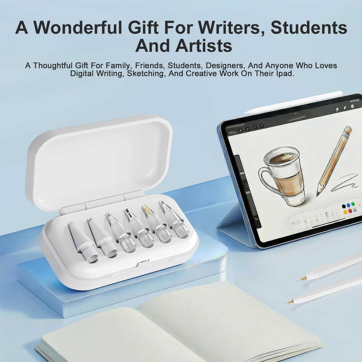 6 Pack White Pencil Tips for Apple Pencil J3905