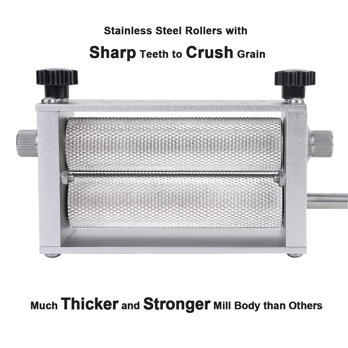 Grain Mill with 7.7LB Hopper 2 Stainless Steel Rollers P369