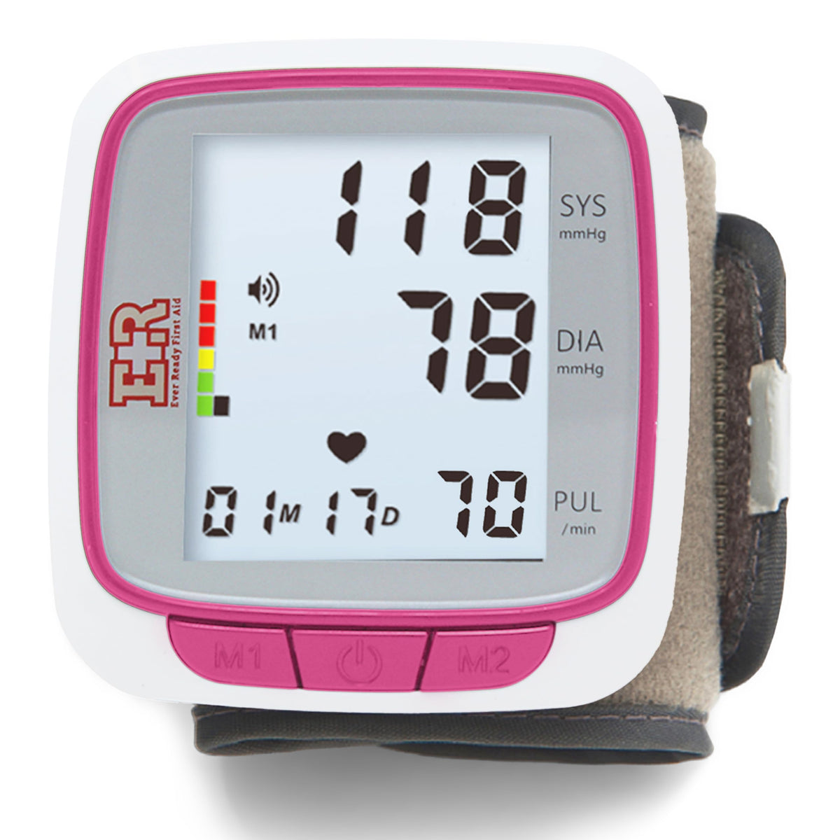 Pink Wrist Blood Pressure Monitor X2769