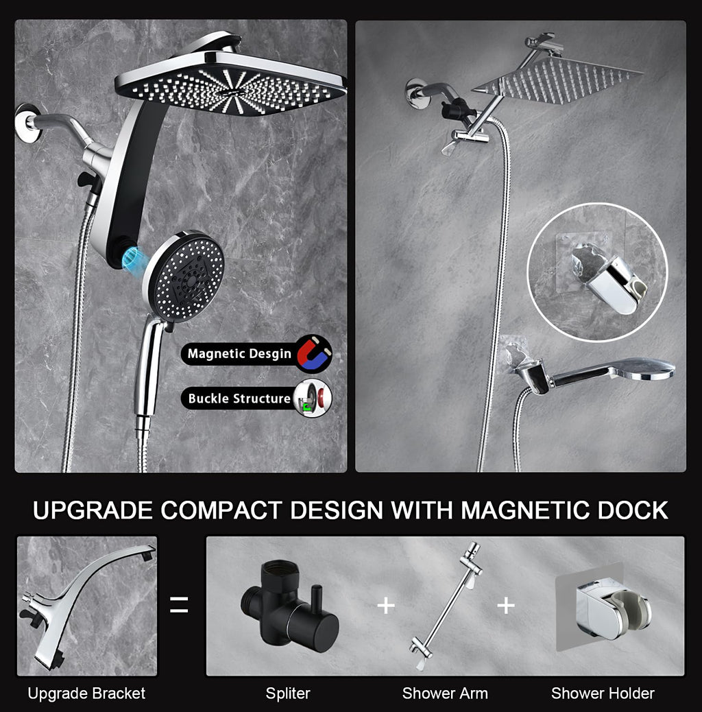 Chrome Handheld Rain Shower Head L894