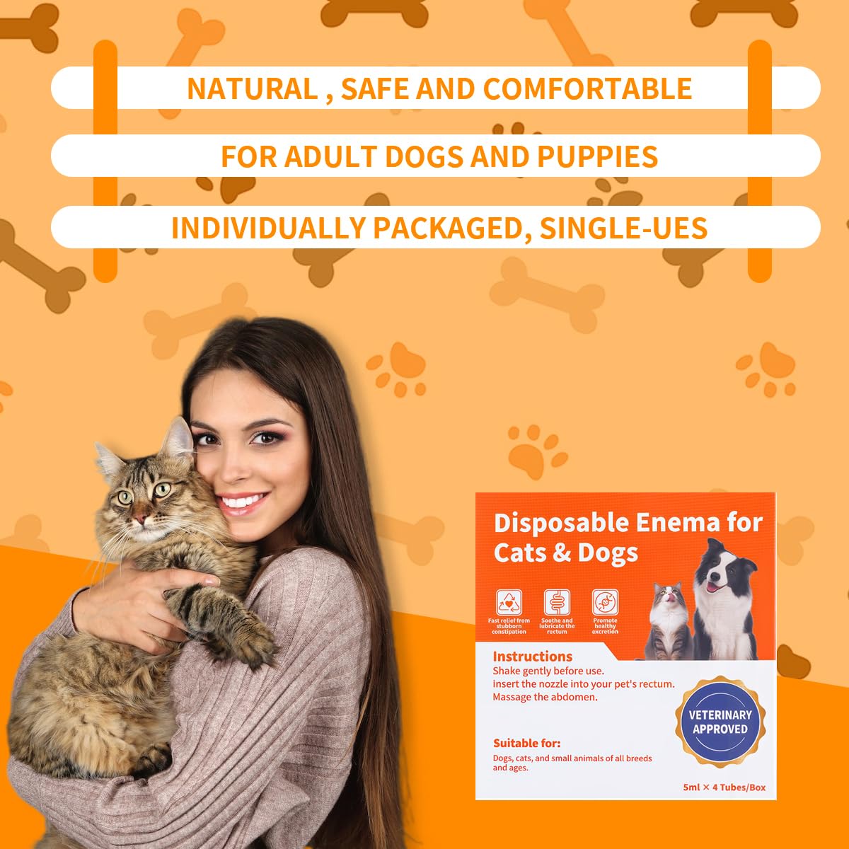 Disposable Enema for Cats & Dogs 5 mL 4 Pack I574202