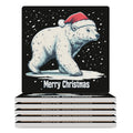 White Ceramic Coasters Set E797