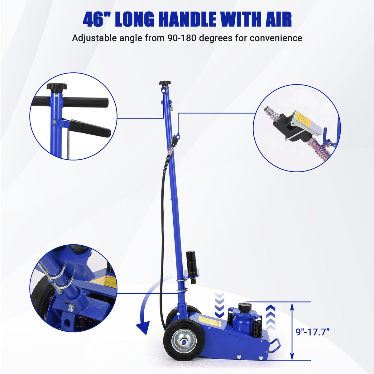 22 Ton Air Hydraulic Floor Jack Low Profile 44,000 Lbs Capacity K234198