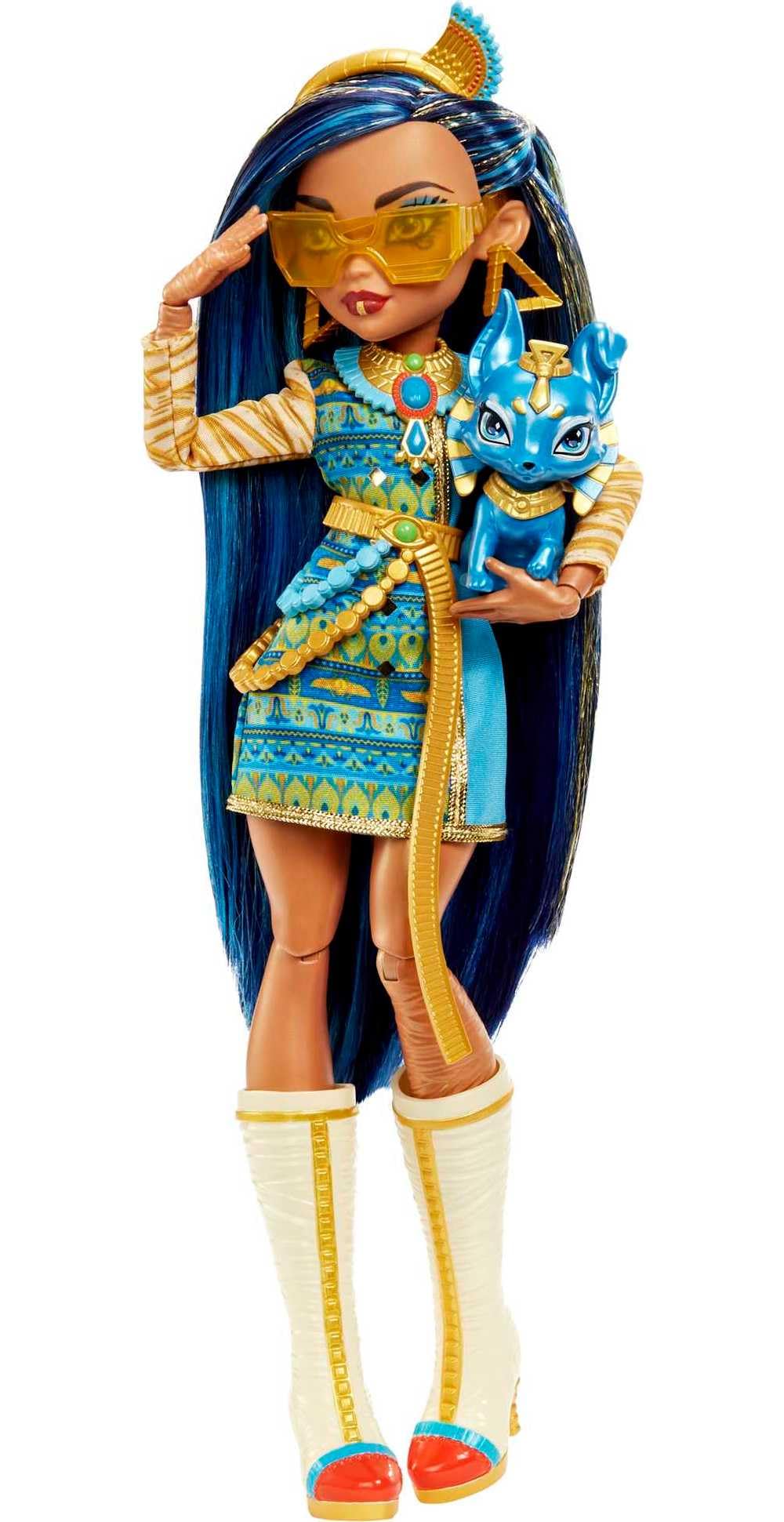 Monster High Doll with Blue Streaked Hair and Fashion Accessories U51760