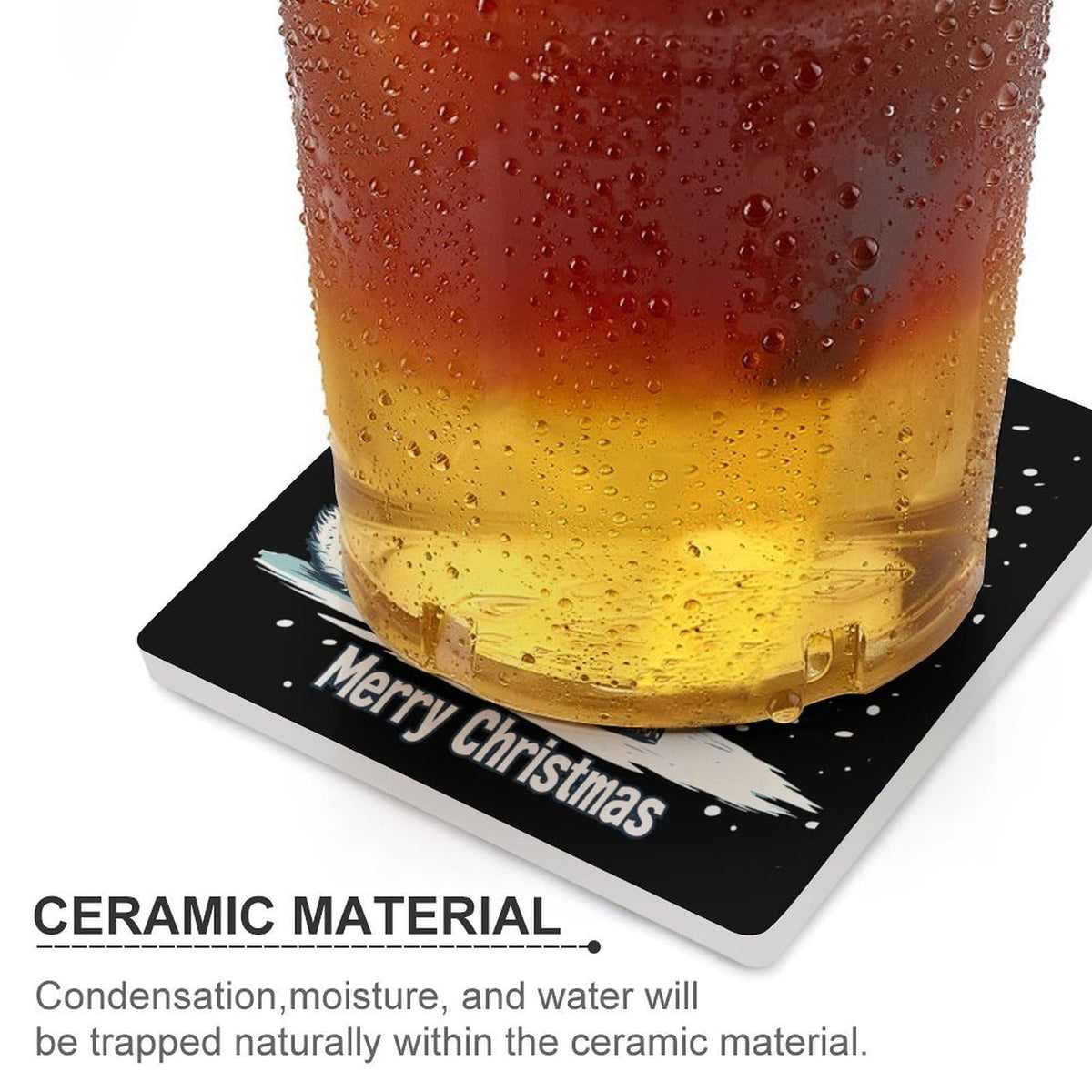 White Ceramic Coasters Set E797