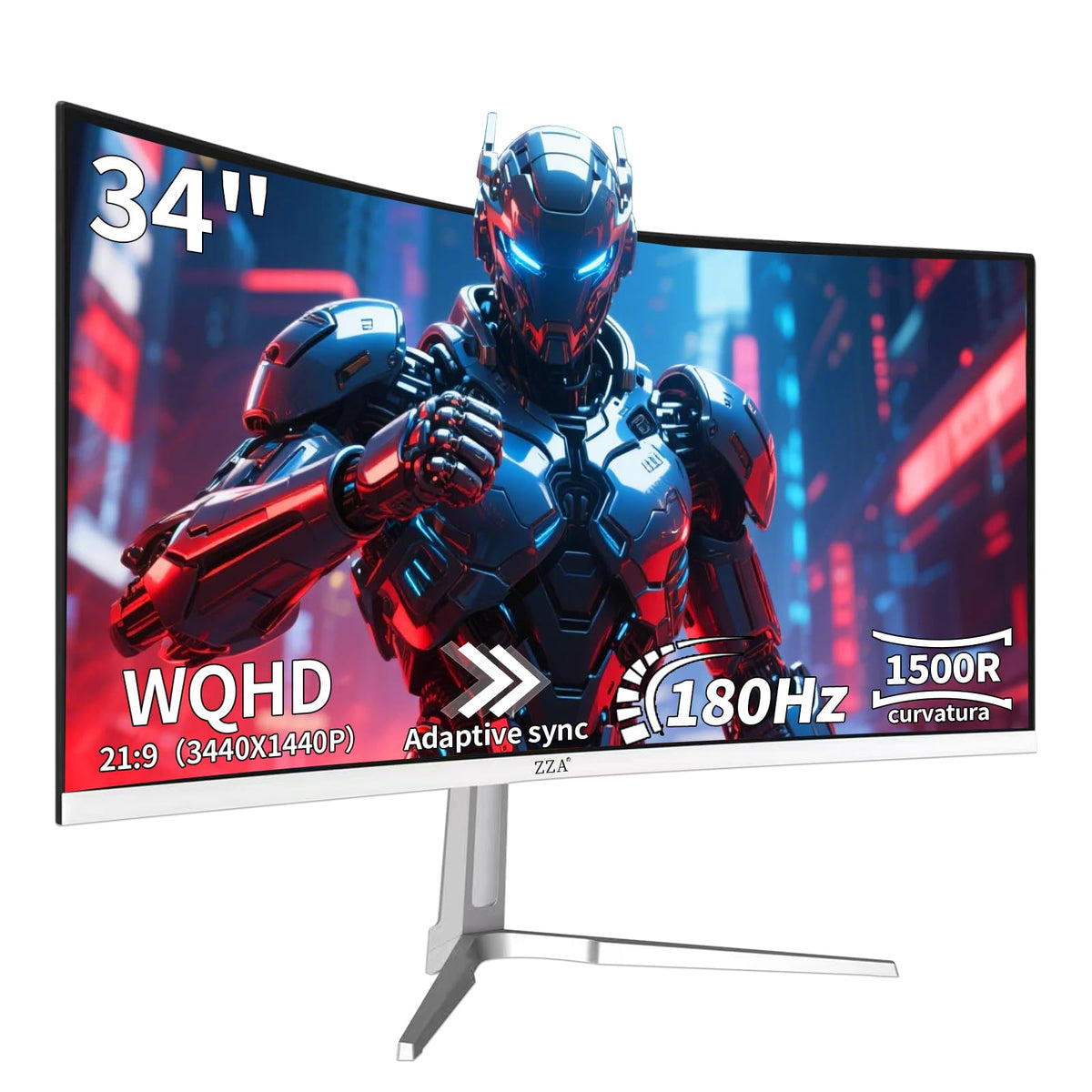 34 Inch Curved 1500R WQHD 180hz VA Gaming Monitor Y734398