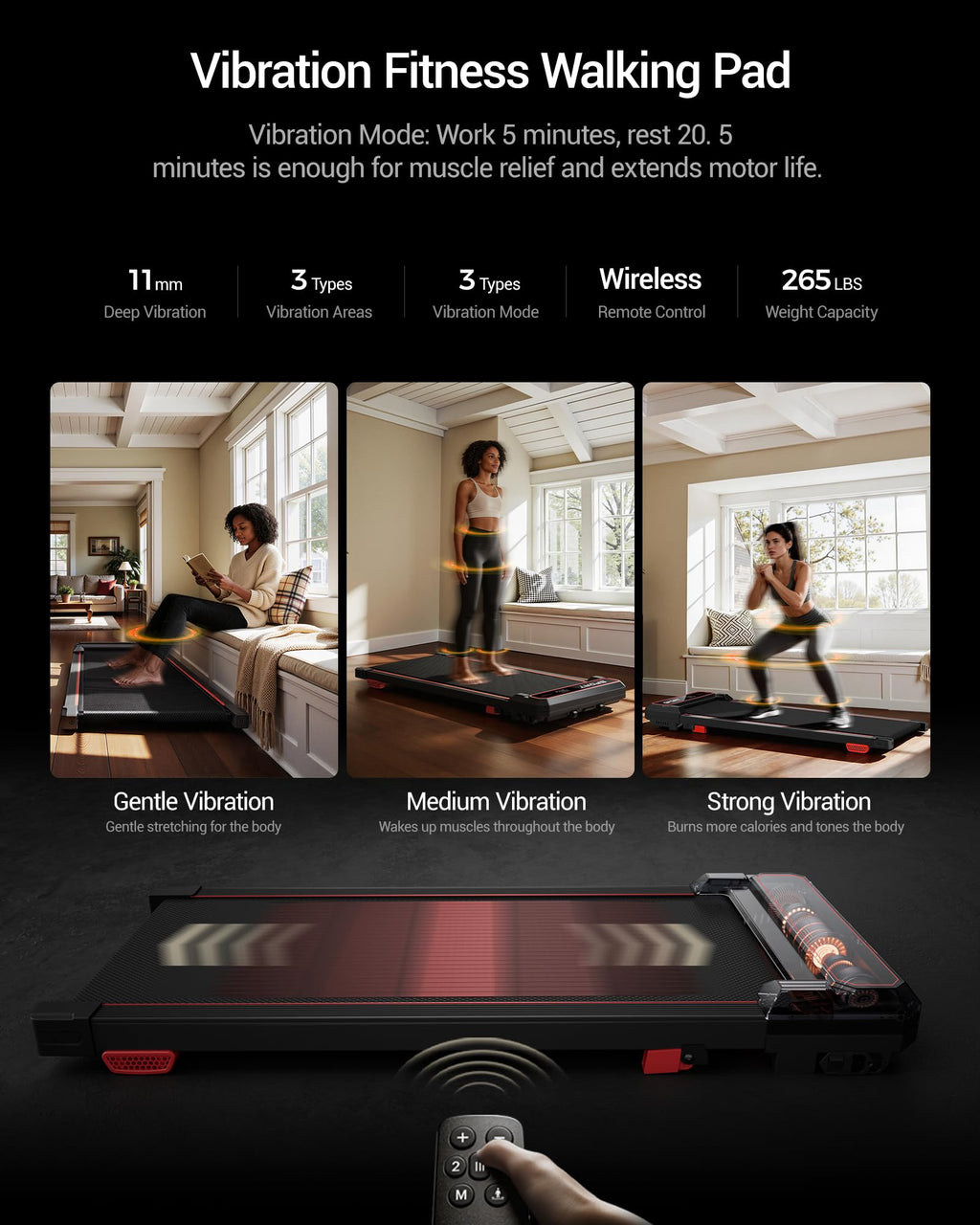 Walking Pad with Vibration Plate K220