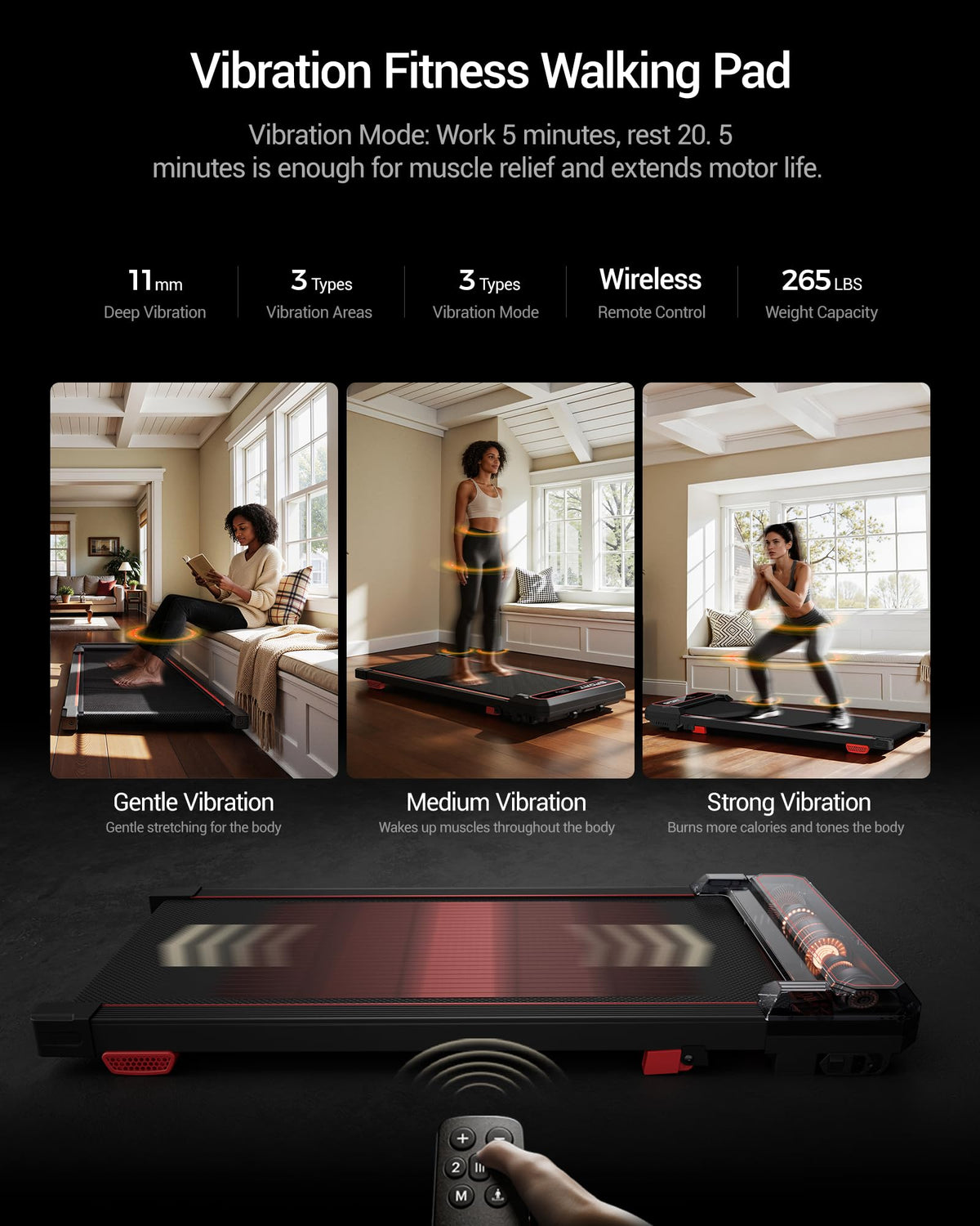Walking Pad with Vibration Plate K220