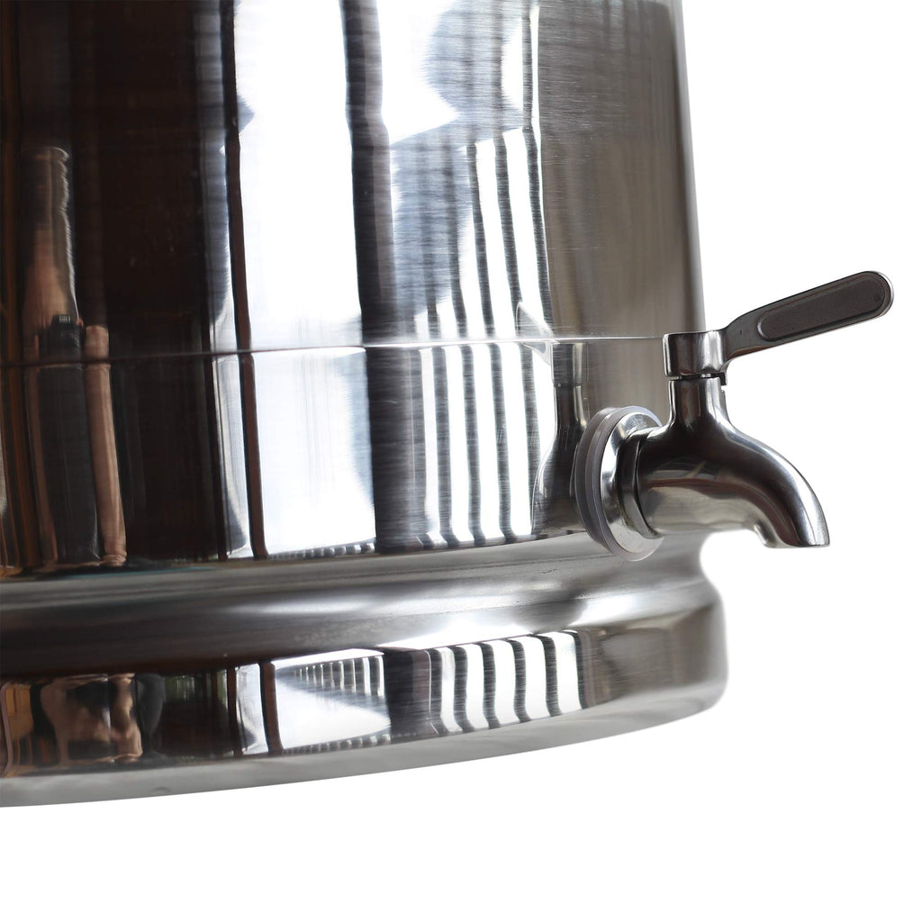 Stainless Steel Milk Transport Cans with Sealed Lid and Spigot Dispenser 50 Liter G349119