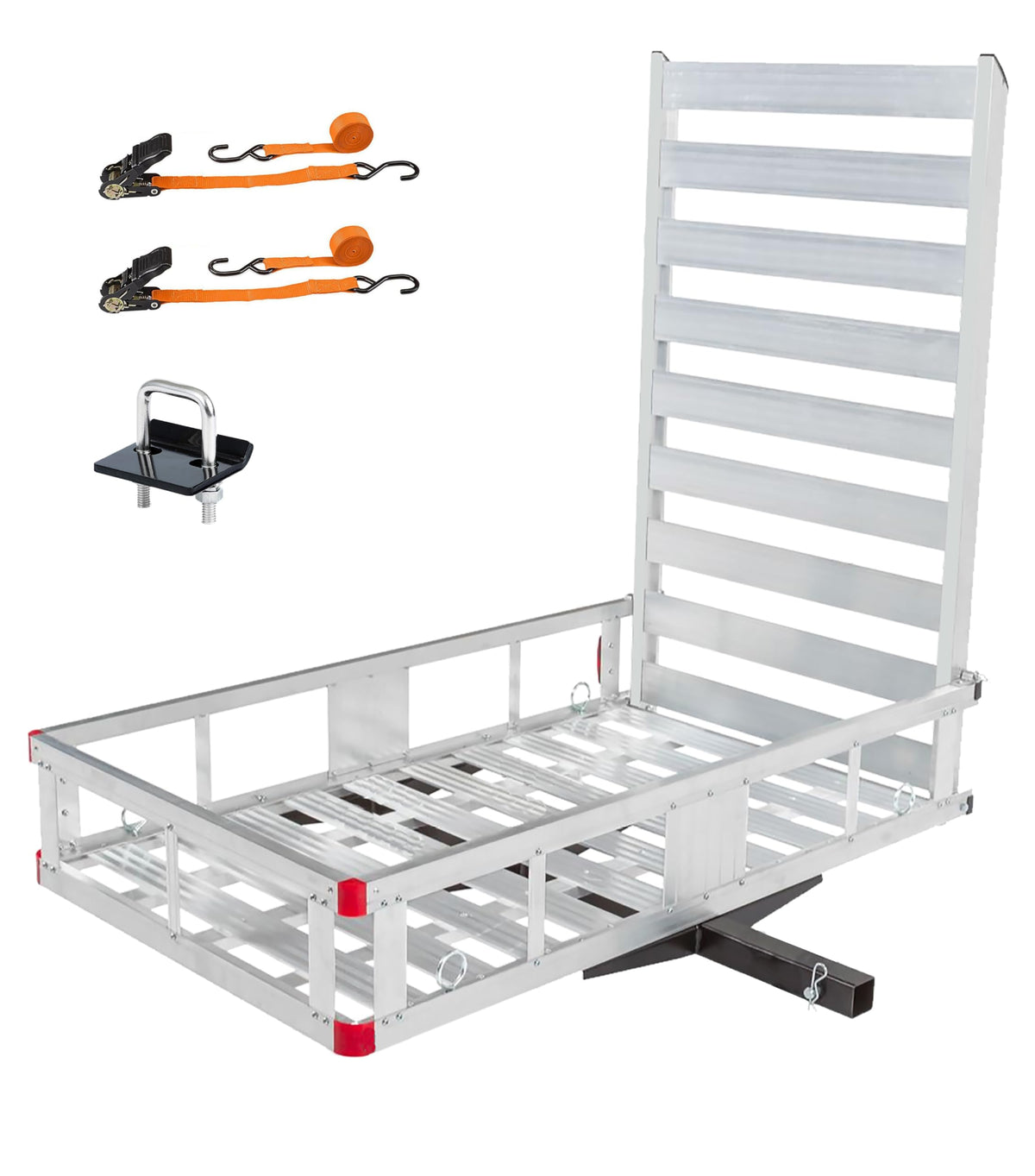 Aluminum Hitch Mount Wheelchair Carrier with 47" Ramp J61730