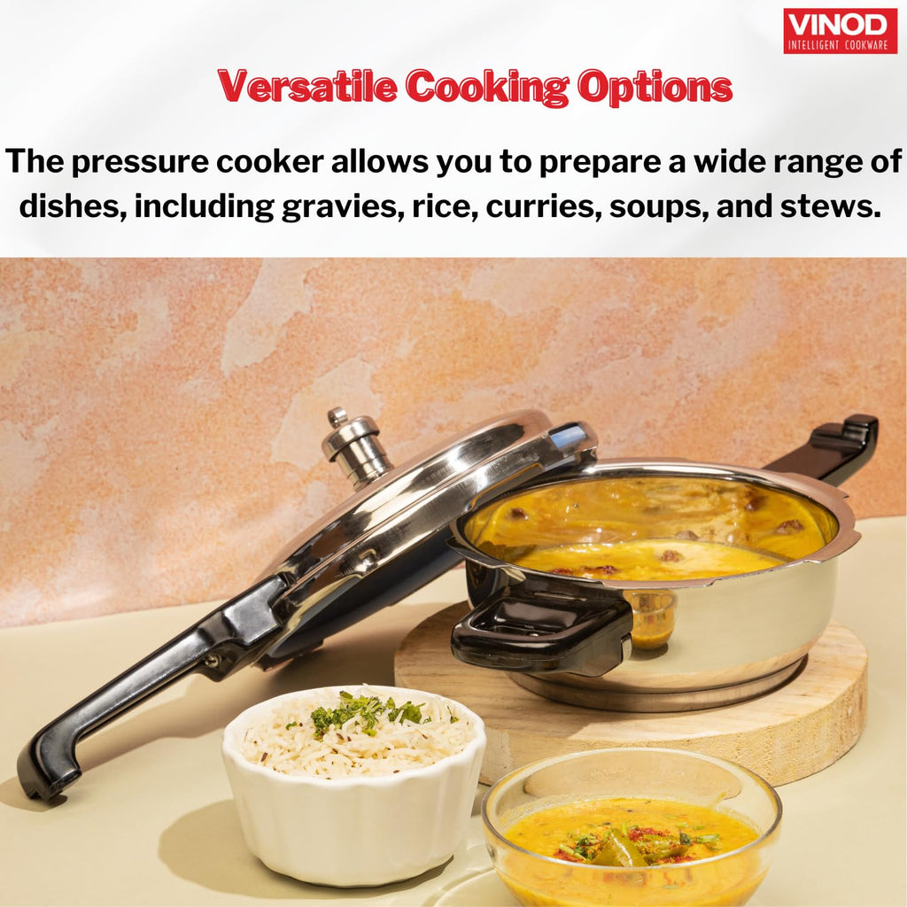 Stainless Steel 3 Litres Pressure Pan with Lid L956