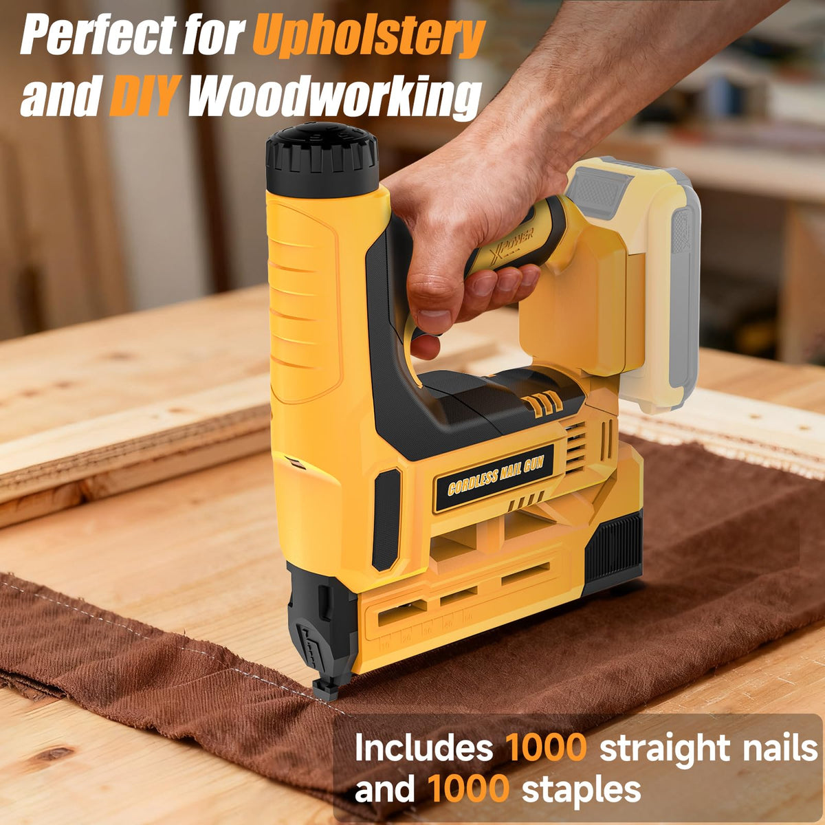 Cordless 2-in-1 18 Gauge Brad Nailer/Staple Gun V7960