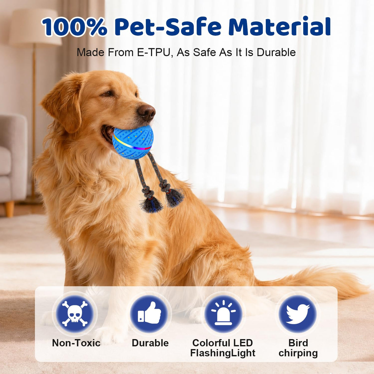 Interactive Dog Toys Ball for Aggressive Chewers T8573